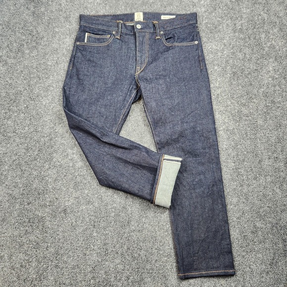 Hiroshi Kato Jeans Mens 32x26 Raw Selvedge Denim Made In USA Slim Straight